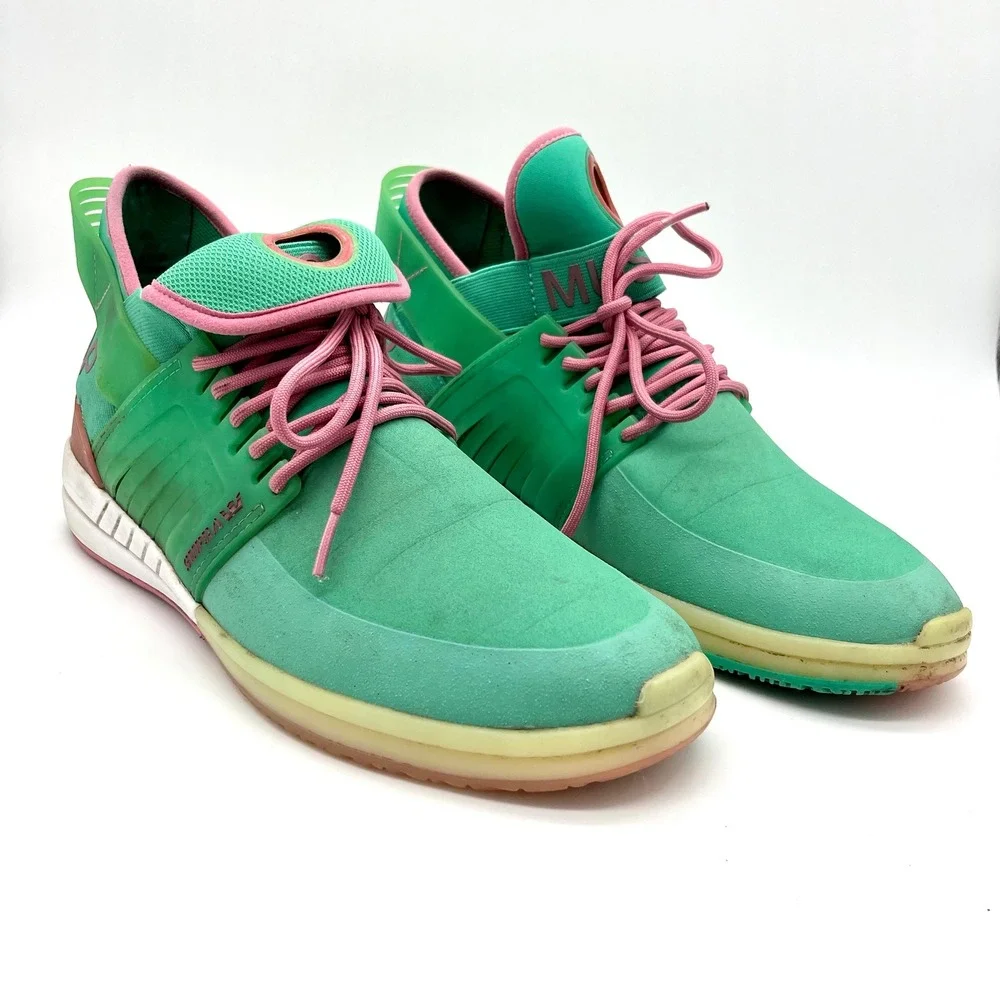 Supra Skytop V Muska Skate Shoes High Top Sneakers Mint Green Pink‎ Mens 11.5